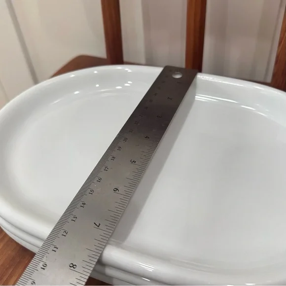 Set of 3 Vintage IKEA White Oval Plate Portugal Used - Picture 5 of 5